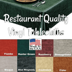 9820 Commercial Grade Vinyl Tablecloth