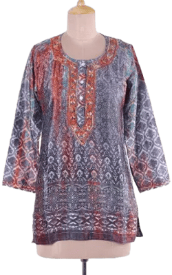UNICEF Fashionable Intricacy Embroidered Tunic from India