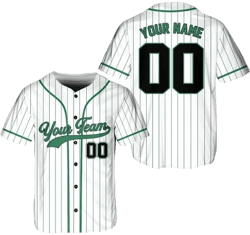 Personalized Team Name and Number Baseball Jersey
