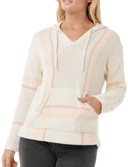 Rip Curl Revival Striped Knit Poncho
