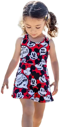 Disney Mickey and Friends Family Matching 1pc Mickey Mouse Graffiti Cotton T-Shirt or Colorblock Dress