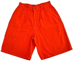 Duck Head Women's Vintage High Waist Pleated Mom Shorts