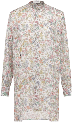 Dior Women's Cotton Muslin Blouse with Dior Flowers Calendar