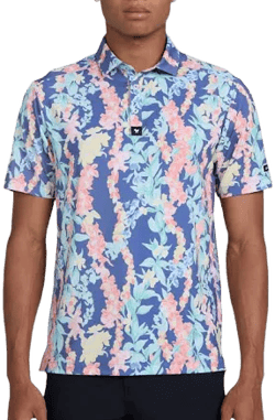 Bad Birdie Men's Lei'd Golf Polo