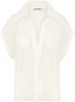 The Summer Edit Women's Izzy Crinkle Linen Shirt