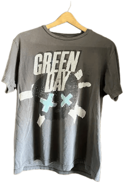 Vintage Green Day Double Sided Big Graphic T-shirt