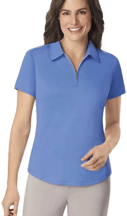 Magellan's Travelsmith UPF 50 Quarter Zip Polo Shirt