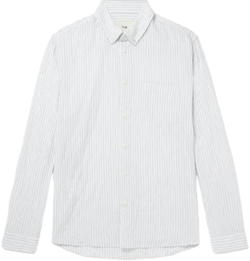 Folk Men's Relaxed Fit Fine Stripe Shirt
