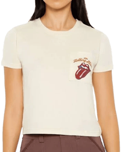 Forever 21 Embroidered The Rolling Stones Tee