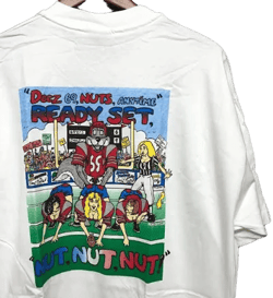 Vintage 90s 1995 Deez Nuts Football T-Shirt