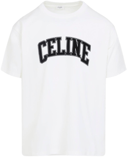 Celine Men's White Loose T-Shirt