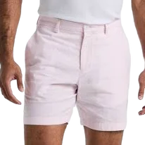 Original Penguin Men's 7" Flat Front Linen Blend Shorts