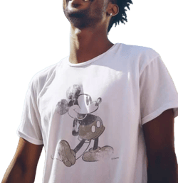 Zazzle Men's Mickey Mouse Vintage Washout T-Shirt