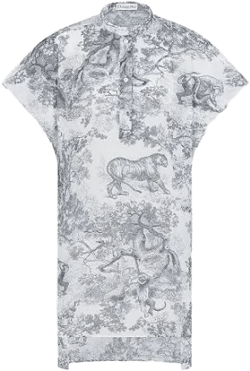 Dior Women's Dioriviera Cap Sleeve Cotton Muslin Blouse