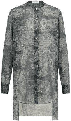 Dior Women's Dioriviera Long Cotton Muslin Blouse