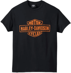 Harley-Davidson Men's Orange Bar & Shield T-Shirt