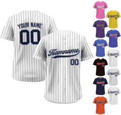 Custom Pinstripe Baseball Jersey