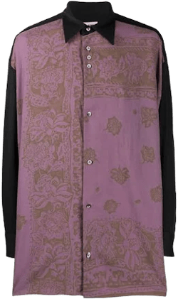 Magliano Men's Loose-Fit Floral-Print Shirt