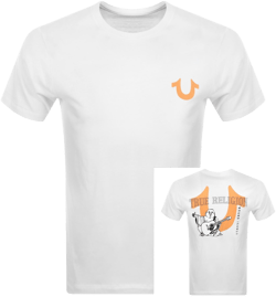 True Religion Men's White Nihon Horseshoe T Shirt