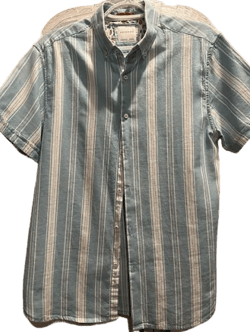 Porter & Ash Men's Striped Preppy Casual Shirt