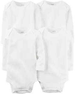 Carter's Baby 4-Pack Long-Sleeve Bodysuits