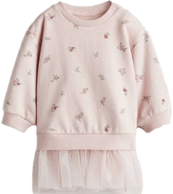 H&M Baby Sweatshirt Dress with Tulle Skirt