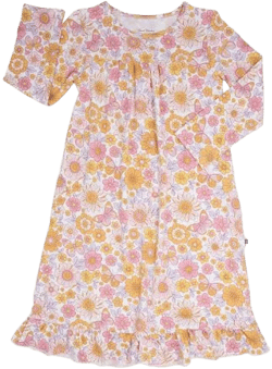 Retro Vintage Flowers Boho Dress