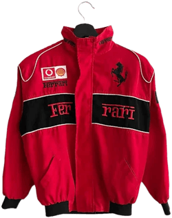 Vintage Ferrari F1 Racing Jacket Mens M Xl Red Schumacher Bomber