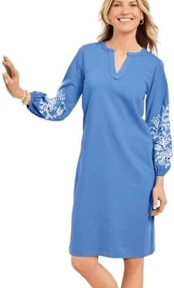 Women's Talbots Embroidered Shift Dress