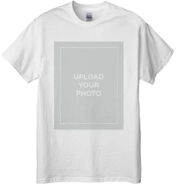 Shutterfly Custom White T-Shirts Upload Your Own Design Adult