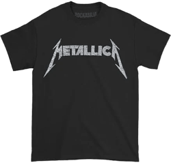Metallica Unisex 40th Anniversary Songs Logo T-Shirt