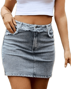 Magnolia Boutique Women's Rebel Range Frayed Denim Skirt