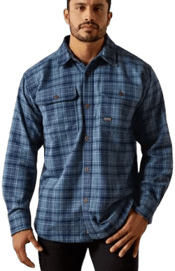 Ariat Men's Rebar Heavy Flannel Work Shirt