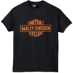 Harley-Davidson Men's Orange Bar & Shield T-Shirt
