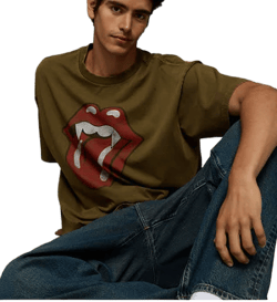 AE Men's Boxy Rolling Stones Graphic T-Shirt