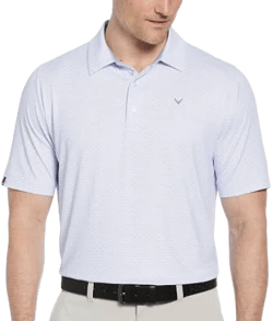 Callaway Men's Trademark Print Short Sleeve Golf Polo