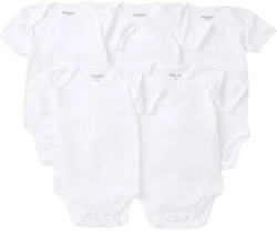 Burt's Bees Baby Organic Cotton Short Sleeve Bodysuit (5 Pack)