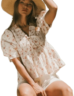 böhme Denise Floral Cotton Blouse