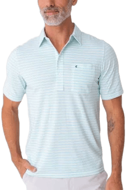 Criquet Men's Top-Shelf Players Stretch Polo Shirt