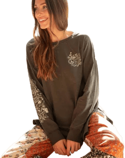 Natural Life Oversized Cotton Doodle Tee