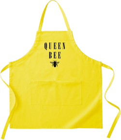 CafePress Queen Bee Light Kitchen Apron with Pockets, Grilling Apron, Baking Apron Lemon