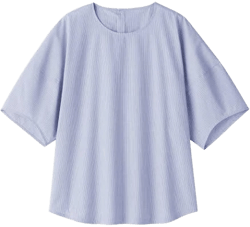 Muji Women's Cool Touch Stripe Blouse