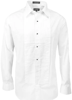 Classic Cuffs Pleated Tuxedo Dress Shirt