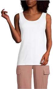 Lands' End Women's Cotton Tank Top