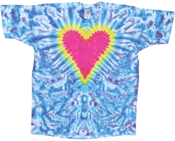 Wyco Vintage 1990s Heart Tie Dye Shirt