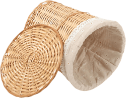 Zerodeko Capacity Woven Laundry Hamper Lid Stylish Organizing Basket for Dirty Clothes Towels and Home Storage Natural Material Design for Easy Carrying