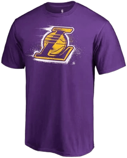 La Lakers Men's Splatter Logo T-Shirt