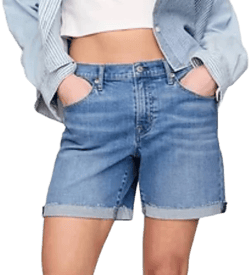 Gap Women's 5" Mid Rise Denim Girlfriend Shorts