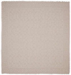 COACH Women's White Signature Oversized Square Scarf