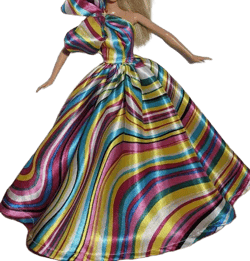 Doll dress clothes doll clothes dress summer dress ball dress party dress in rainbow colors